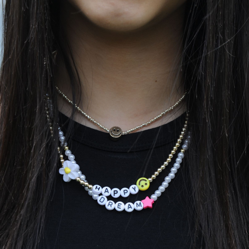 Smiley Bead Necklace